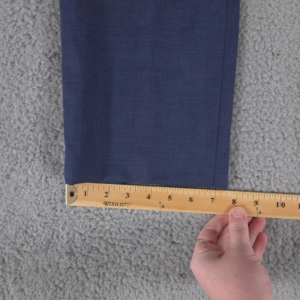 Banana‎ Republic Pants Mens 35x36 Blue Slim Fit Marzotto Wool Trousers Slacks